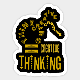 creative thinking Sticker